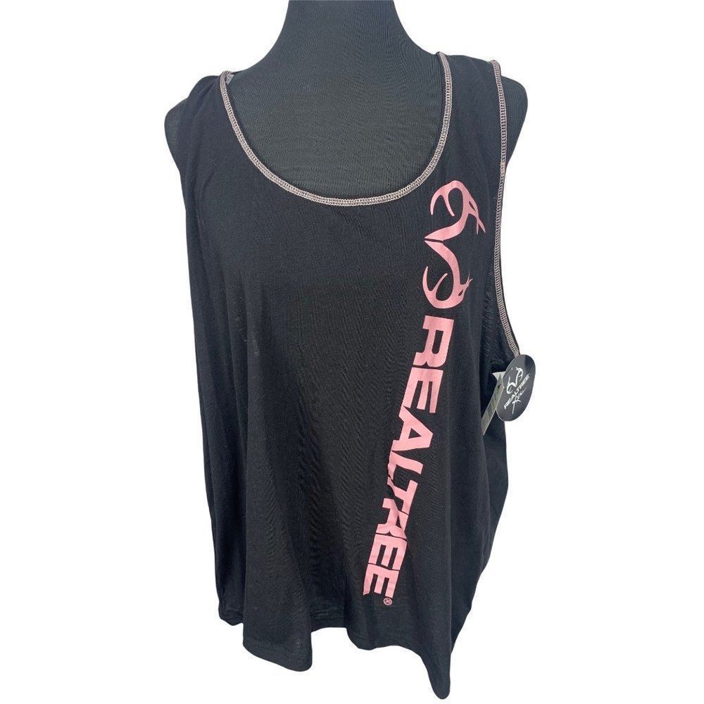 Realtree Xtra Black Racerback Size 3x Women’s Tank Top